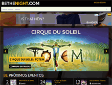 Tablet Screenshot of bethenight.com